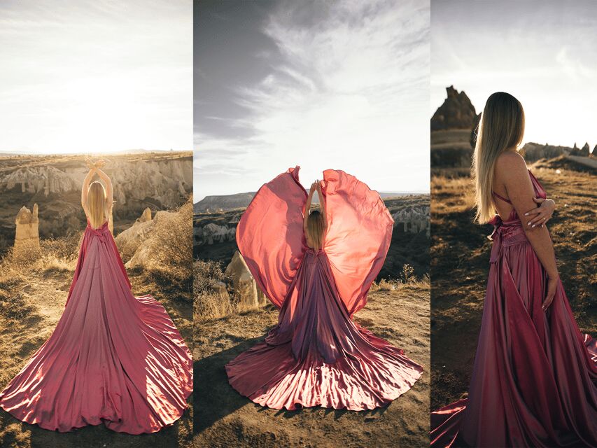 Göreme: Cappadocia Satin Flying Dress Rental - Choosing the Satin Flying Dress: Color, Style, and Confidence